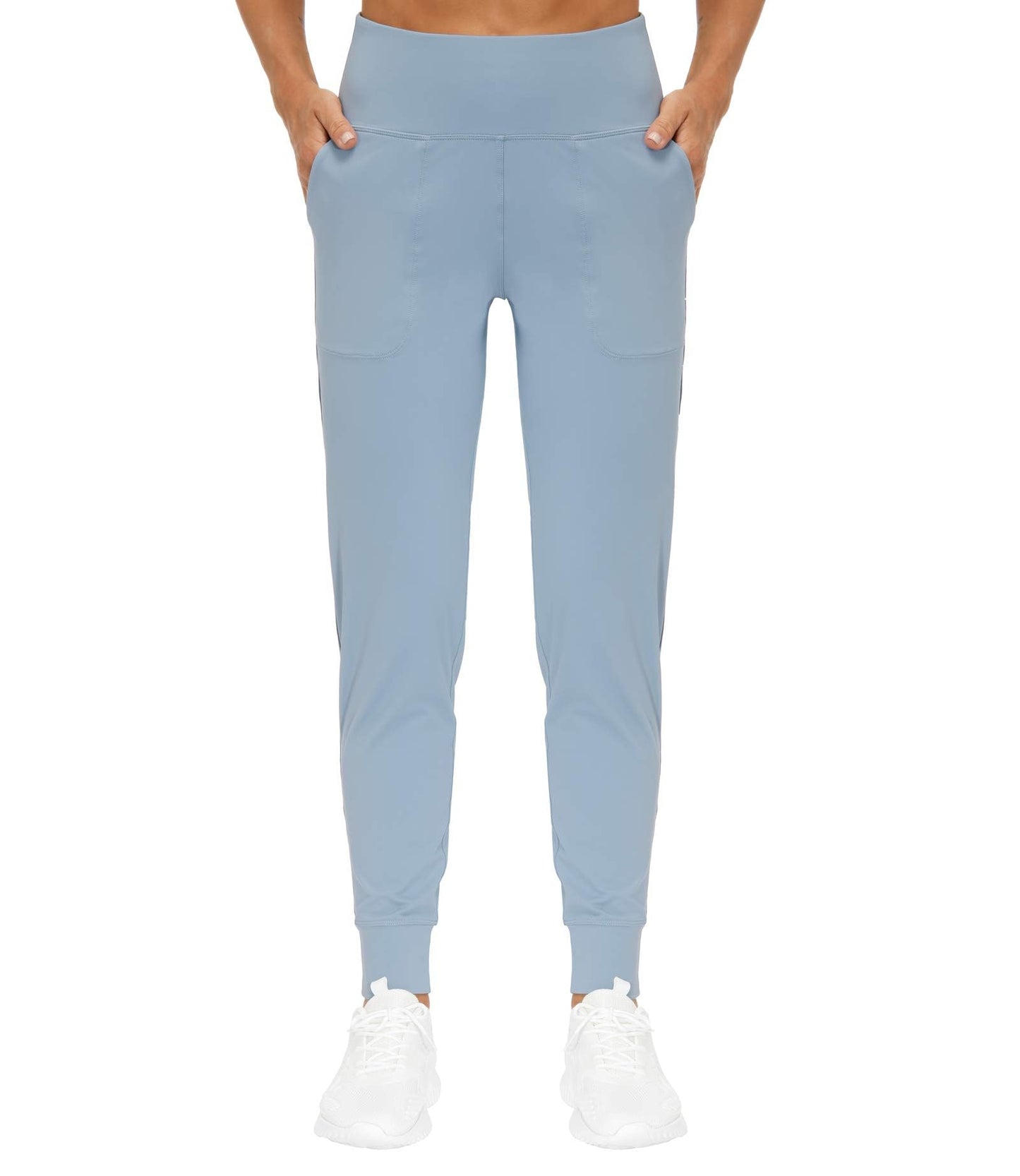 THE GYM PEOPLE Women's Joggers Pants Lightweight Athletic Leggings Tapered Lounge Pants for Workout, Yoga, Running (Large, Denim Blue)