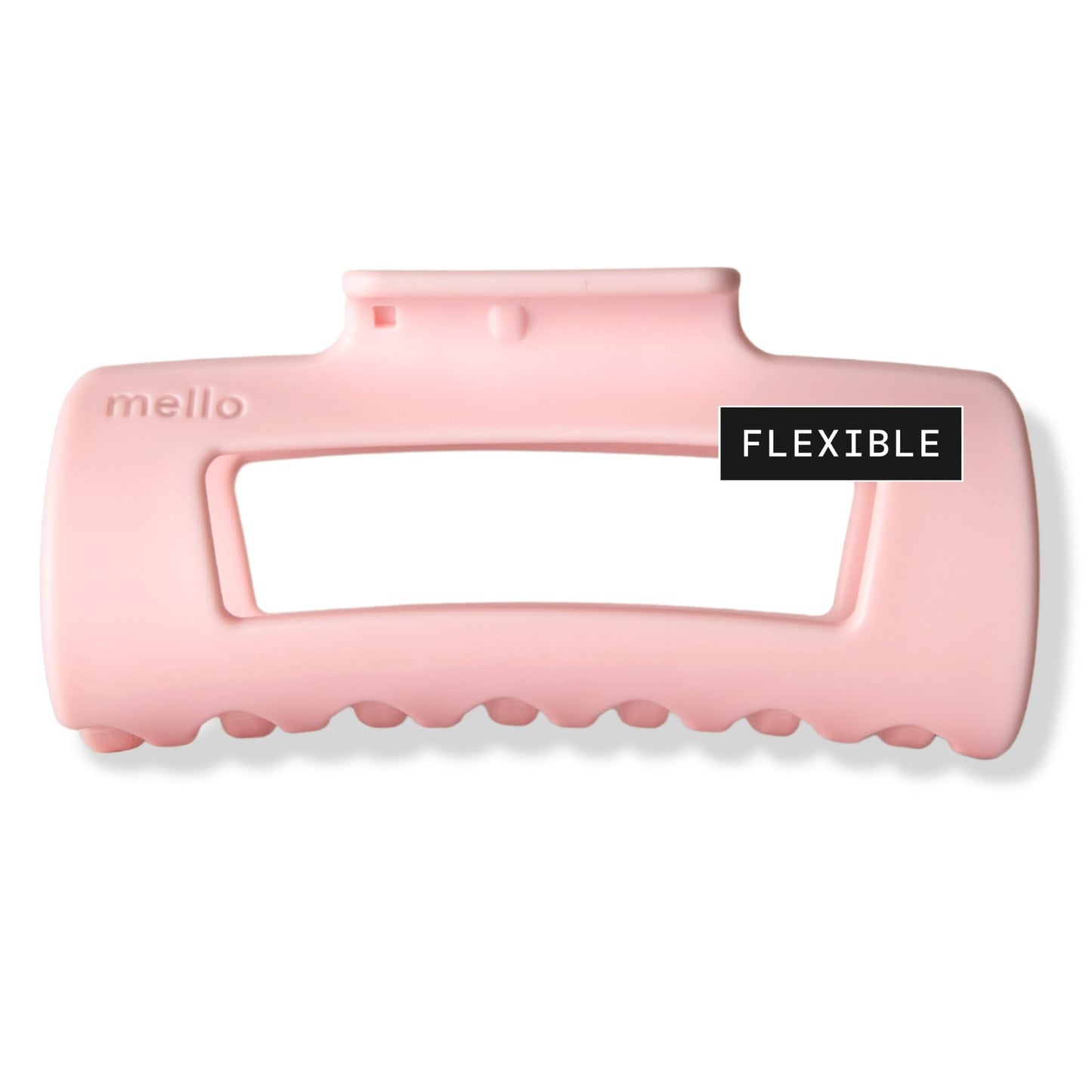 The Original Mello Hair Claw Clip Squishy Claw Clip Made in Korea Patent Pending 30021976 (Pink, Medium)