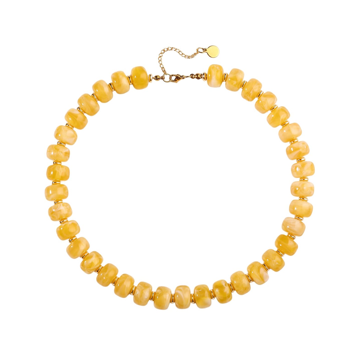 joymiao Chunky Beaded Necklace for Women Beaded Gemstone Necklace Colorful Boho Bead Choker Statement Necklaces Jewelry Accessories Gifts