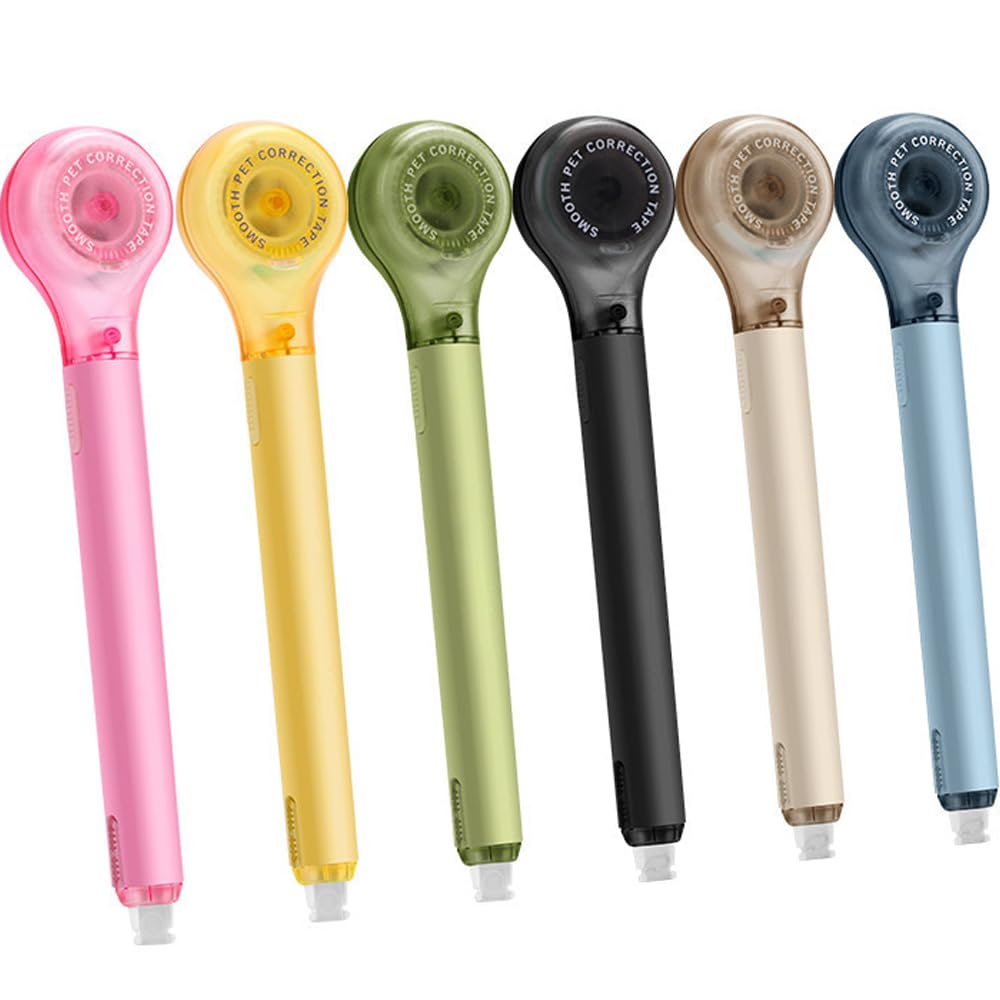 Qtopun Correction Tape Pen, White Out Tape Roller Strong Coverage Per Roll Quick-Dry Correction Tape for School Office Home (12)