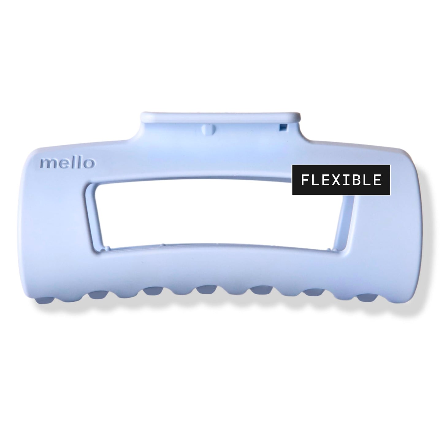 The Original Mello Hair Claw Clip Squishy Claw Clip Made in Korea Patent Pending 30021976 (Light Blue, Medium)