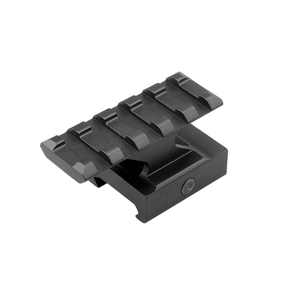 Miaozhun 5 Slots Picatinny Riser Mount, Lightweight Picatinny Rail Riser for Red dot, Flashlight, Laser Sight (1 Pack)