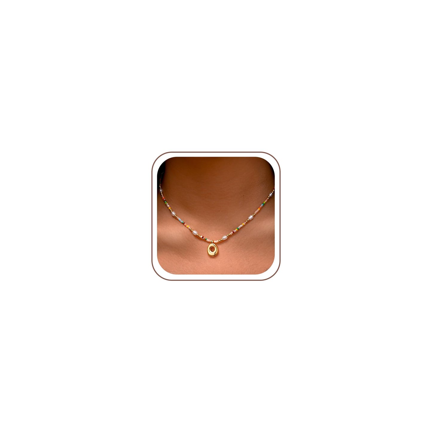 Ritach Initial Necklaces for Women - Letter Necklace Initial O Necklaces for Women Trendy Teen Girl Gifts Dainty Gold Necklace for Girls Teens Jewelry