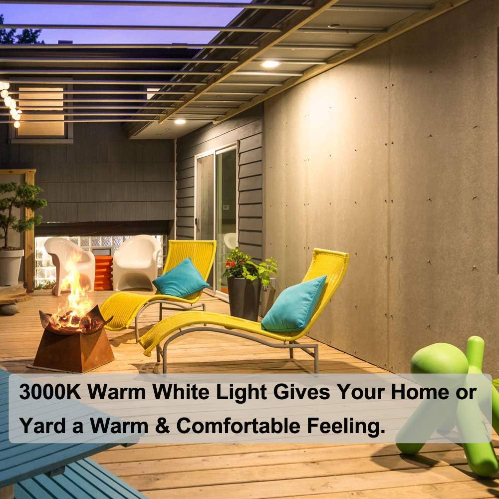 Vinaco Par30 Short Neck, 6pcs PAR30 75W 120V Light Bulbs, Dimmable. Premium Quality for Long Lasting Life, E26 Base, 3000K Warm White, par30 Flood Light Great for Accent Lighting, Tracking Lighting