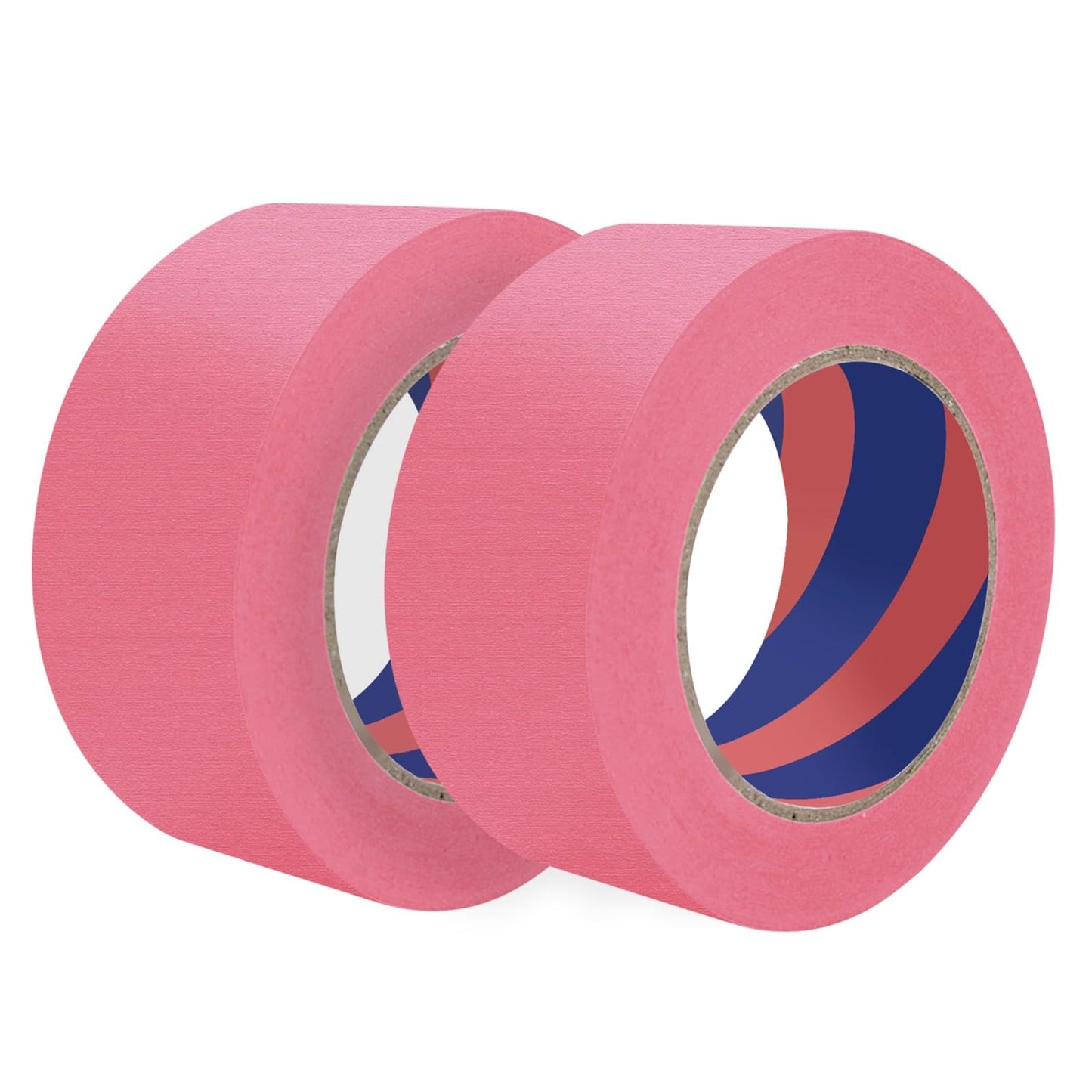 Duccinp Painters Tape, 2 inch x 55 Yards x 2 Rolls Pink Painters Masking Tape for Indoor and Outdoor Use, Medium Adhesive Paint Tape for DIY Crafts, Arts, Painting, Easy Removal