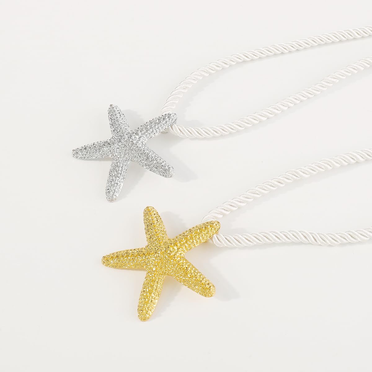Starfish Necklace Beach Jewlery for Women Cowrie Puka Shell Seashell Necklace Ocean Jewlry