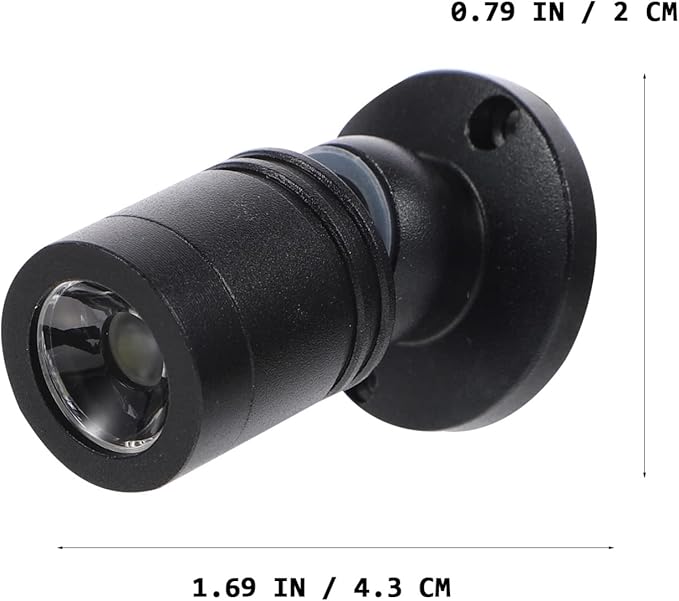 Uonlytech USB Powered Small Led Spotlight for Jewelry Showcase Under Cabinet Lighting Indoor Mini Adjustable Angle Display Lamp