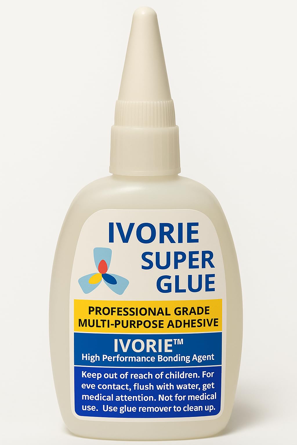 IVORIE Super Glue Adhesive Instant Bonding Cyanoacrylate Acrylic - Dental Laboratory Tools (Transparent Clear Color - 30gr)