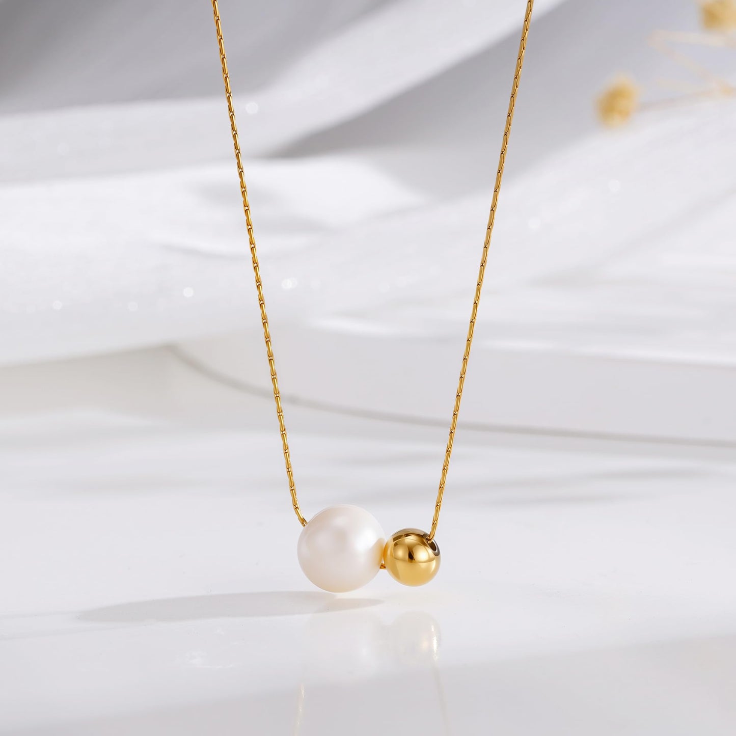 Rcidan Pearl Necklace for Women Long Baroque Pearl Choker Dainty Gold Beaded Necklaces,Birthday Wedding Jewelry Gifts