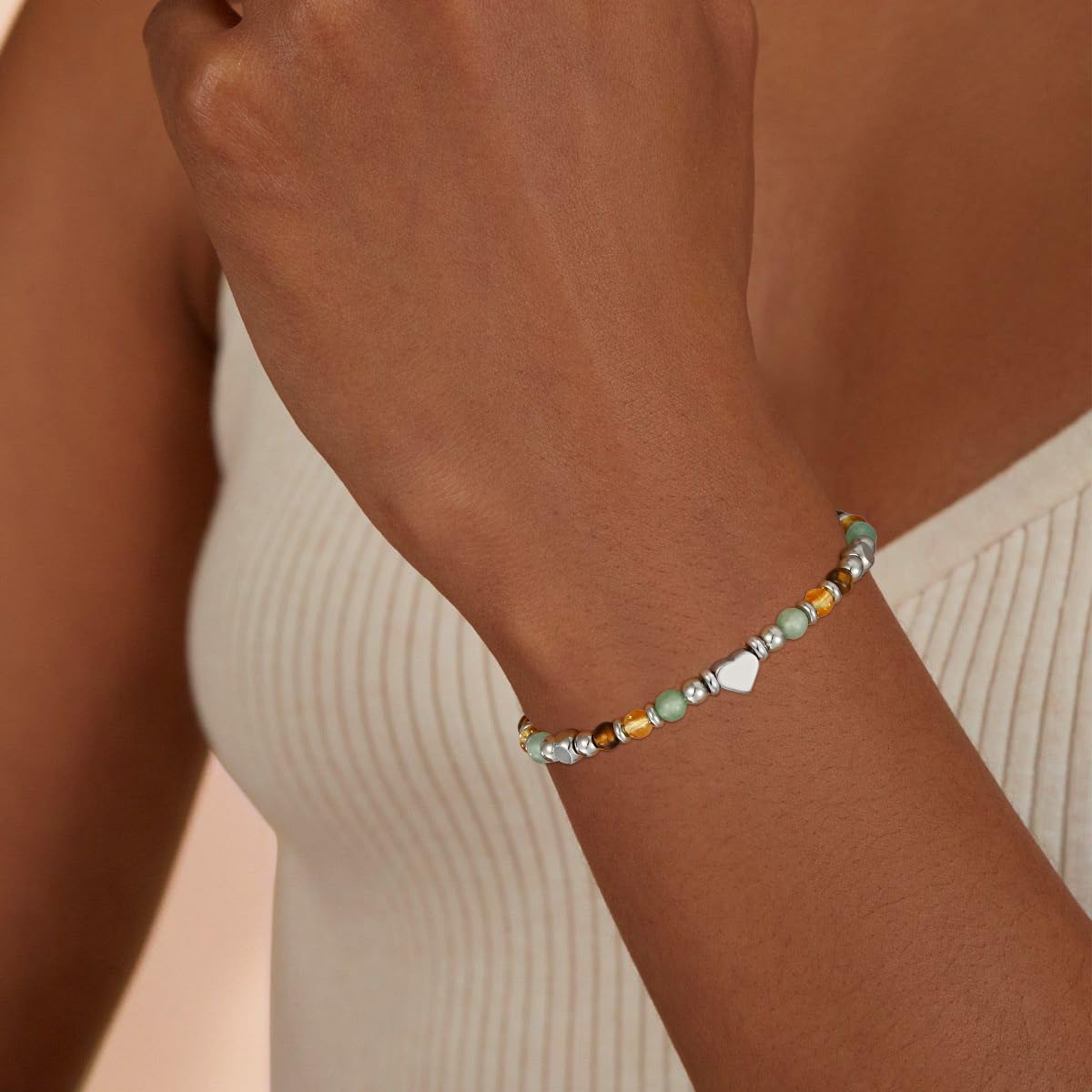 Pavkki Good Luck Bracelet for Women Gifts Crystals Green Aventurine Pulsera De La Suerte Jewelry Natural Stones