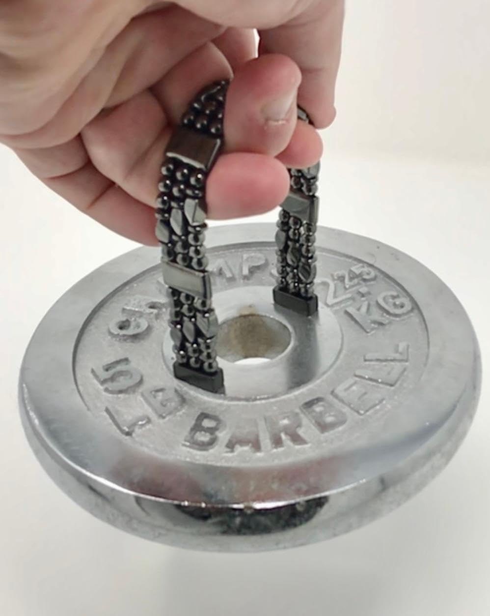 Tri-Power Magnetic Hematite Bracelet (6.5 Inches)