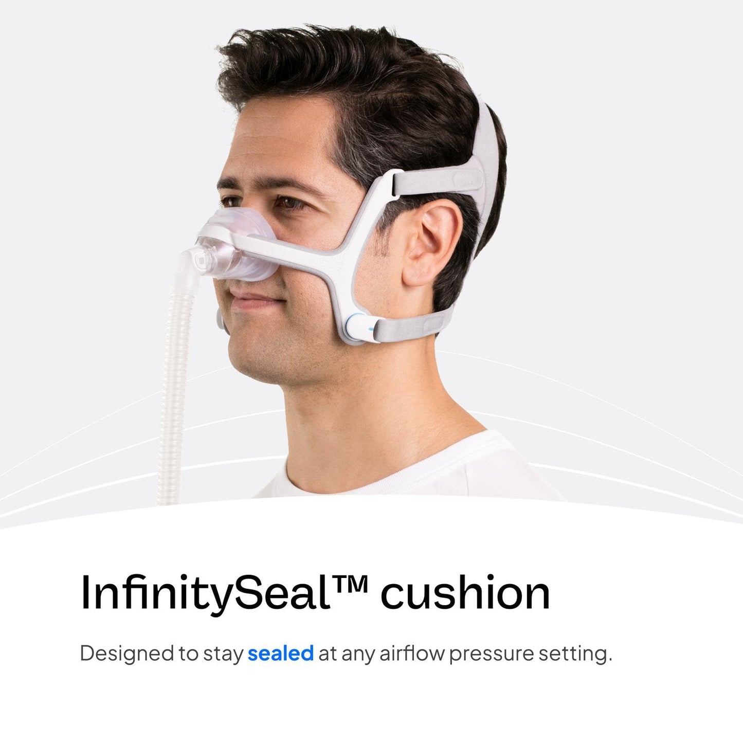 ResMed AirFit N20 Cushion - Nasal CPAP Mask Cushion Replacement - InfinitySeal Design - Soft Silicone - CPAP Accessories - Large. Frame System and Full face Cushion are not Included.