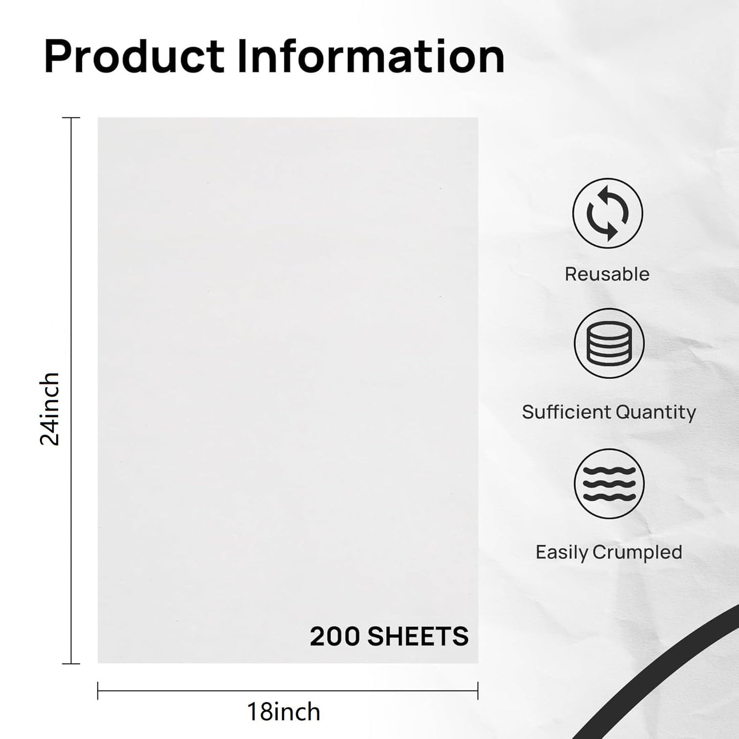 Large Moving Paper Packing Sheets 18x24 Inch Newsprint Paper for Packaging Moving Shipping Supplies, Wrapping Fragile Items, Pet Cage Liners 5.3LB