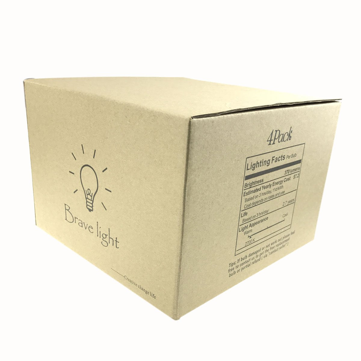 GOENDR Vintage Edison Bulb,Large Round Edison Antique Light Bulbs-G30/G95 120V - Dimmable Thread Filament Style Nostalgic Light Bulbs (4 Pack)