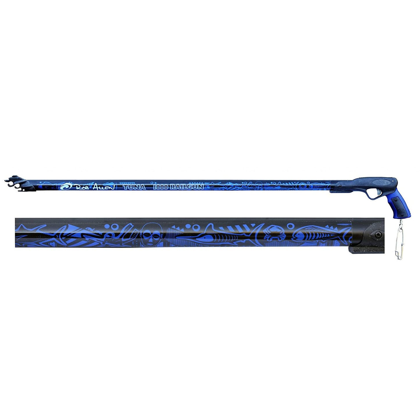 Rob Allen Aluminum Tuna RAILGUN Speargun with Open Muzzle - All Lengths (110CM)