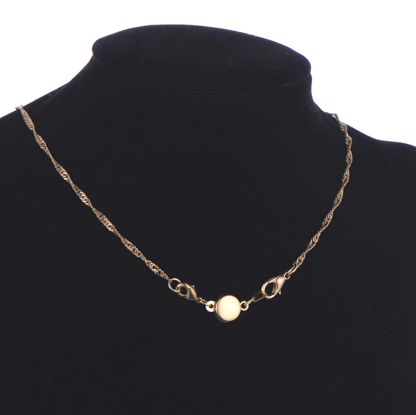 Zpsolution Locking Magnetic Clasps for Jewelry Necklaces Bracelets - Light and Small Keep the Clasp in Back