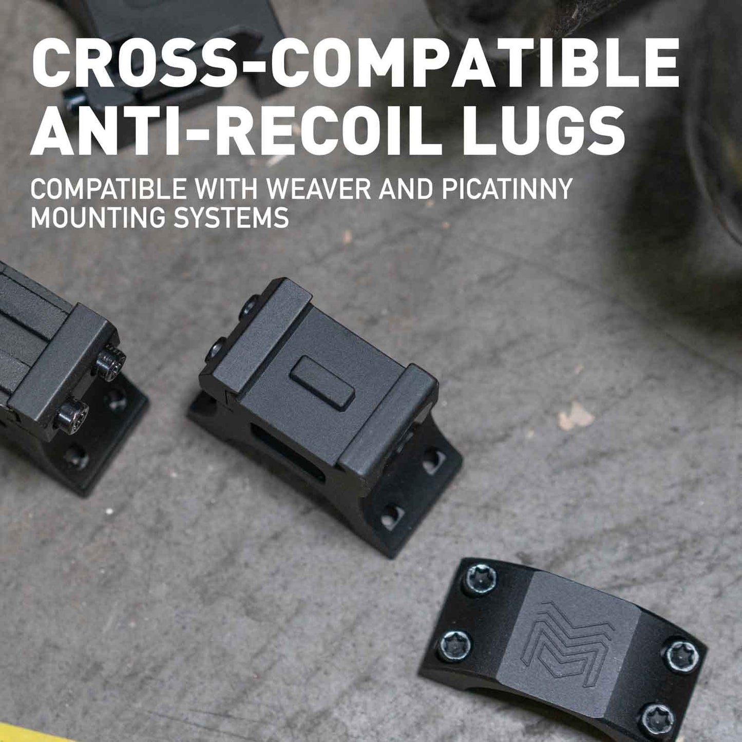 Monstrum Next Level Scope Rings with Integrated Level Bubble and Anti-Recoil Lugs | 30 mm Diameter | 1.00 Center Height