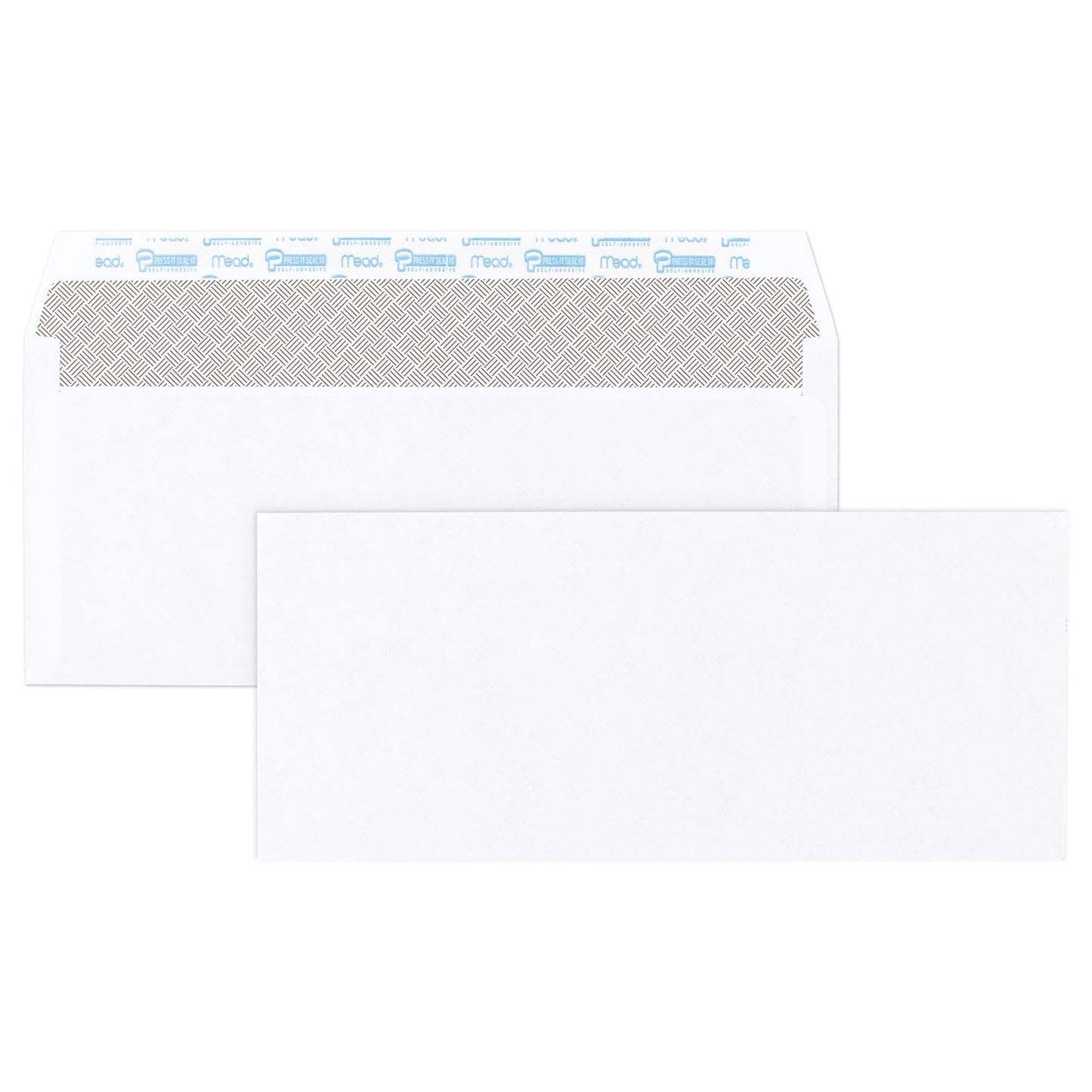 Mead #10 Security Business Envelopes Letter Size 4-1/8" x 9-1/2" – Peel and Seal, Privacy Lined, No-Window, Press-It Seal-It Self-Adhesive for Home & Office Mailing, 500 Count (740010)