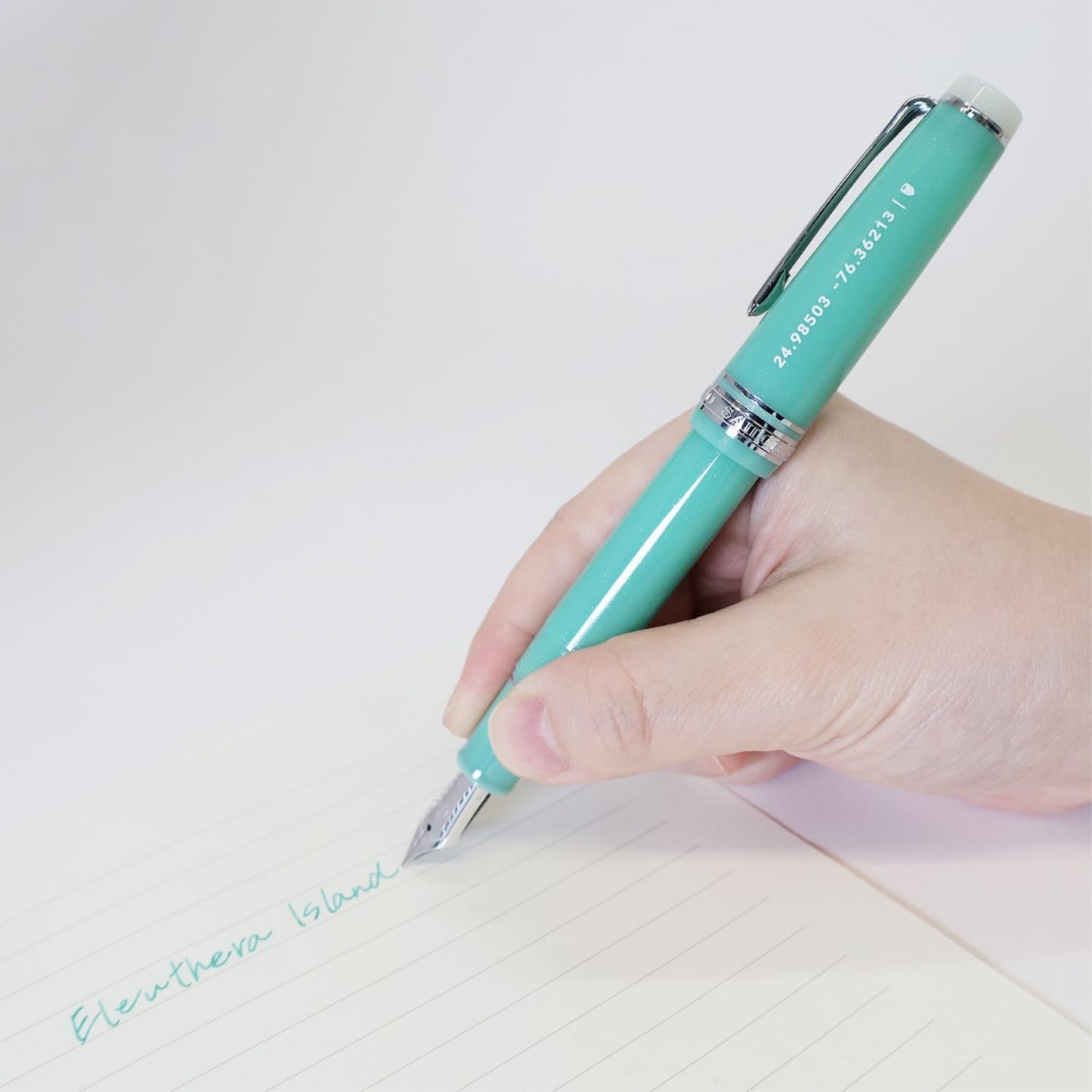 Sailor Fountain Pen, Eleuthera Island, Eleuthera Island, Medium Point, 21K Gold Nib, Large 10-2091-341