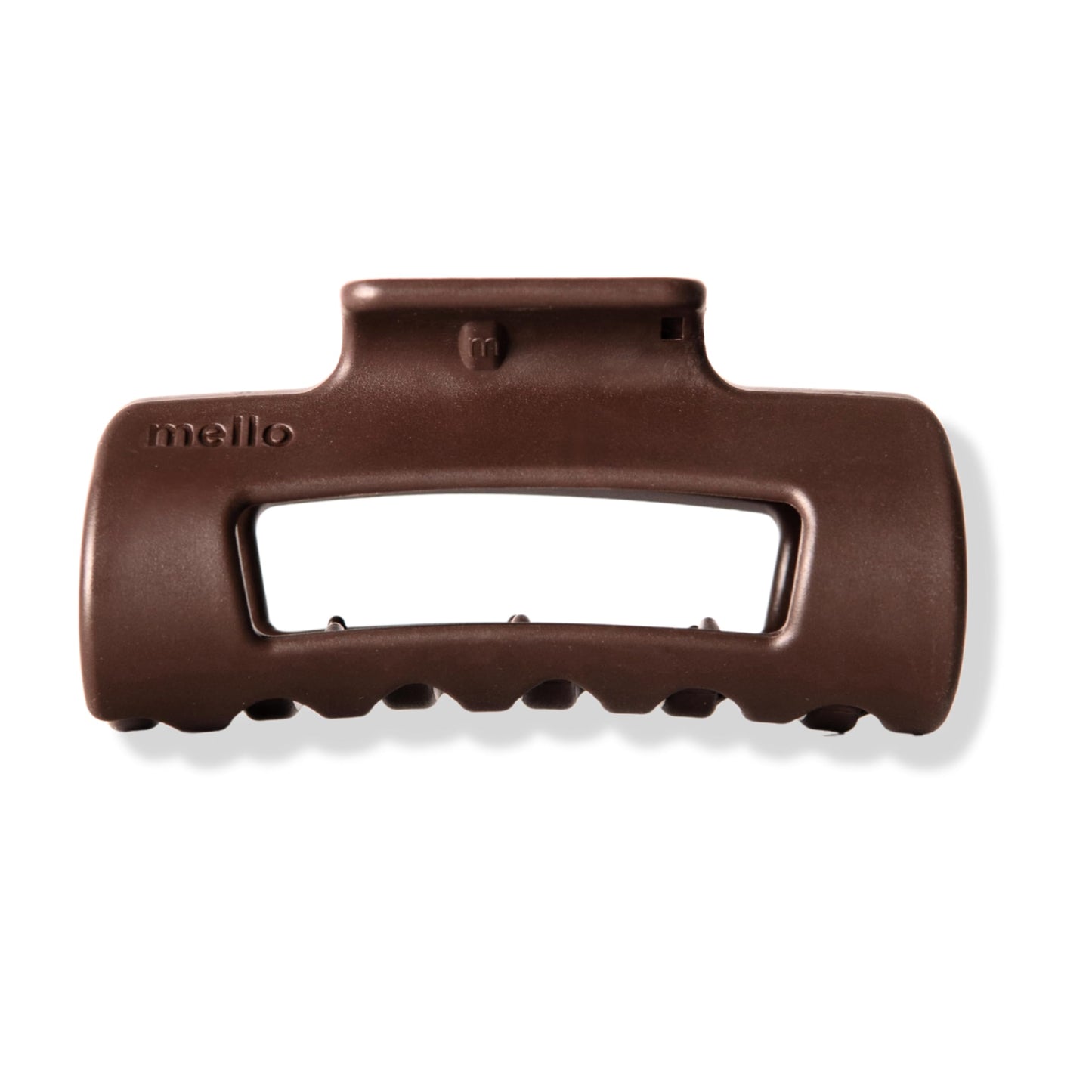 The Original Mello Hair Claw Clip Squishy Claw Clip Made in Korea Patent Pending 30021976 (Dark Brown, Medium)