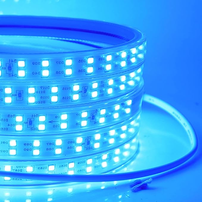 SUYOOULIN LED Strip Lights, High Voltage AC110V-130V 3.3ft/1m Super Bright 4000LM Waterpoof IP68 2835 180 LEDs/m LED Light Strips for Home Garden Outdoor Decoration(Ice Blue)