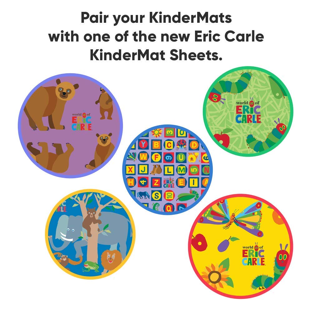 KinderMat, 5/8" Thick, 4-Section Rest Mat, NEW - NOT RESOLD, 45" x 19" x 5/8", Red/Blue, Great for School, Daycare, Travel, and Home, Made in The USA