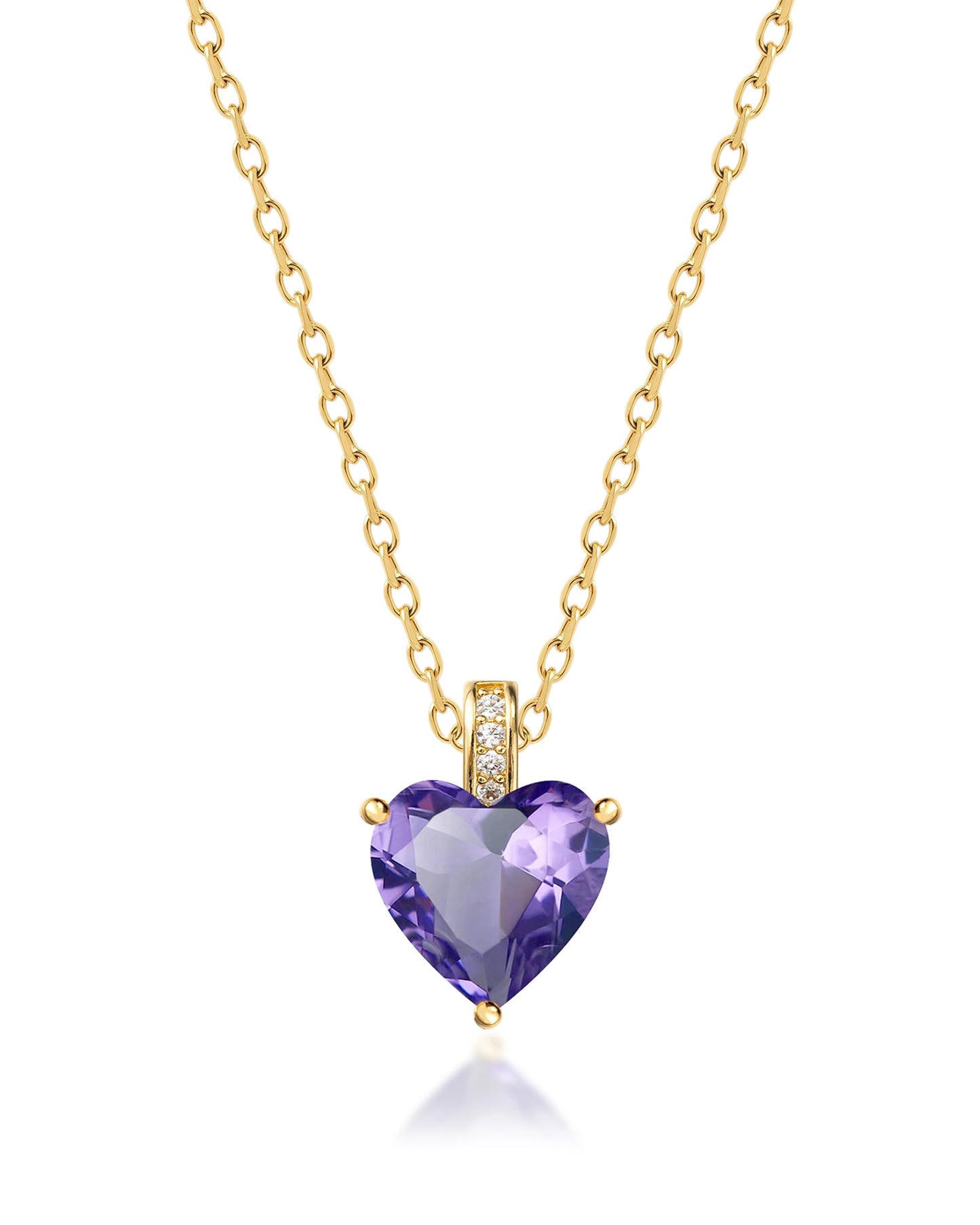 MIDDLUX June Birthstone Jewelry for women, Heart Necklace, June Birthday Gifts for Women, Love Necklace