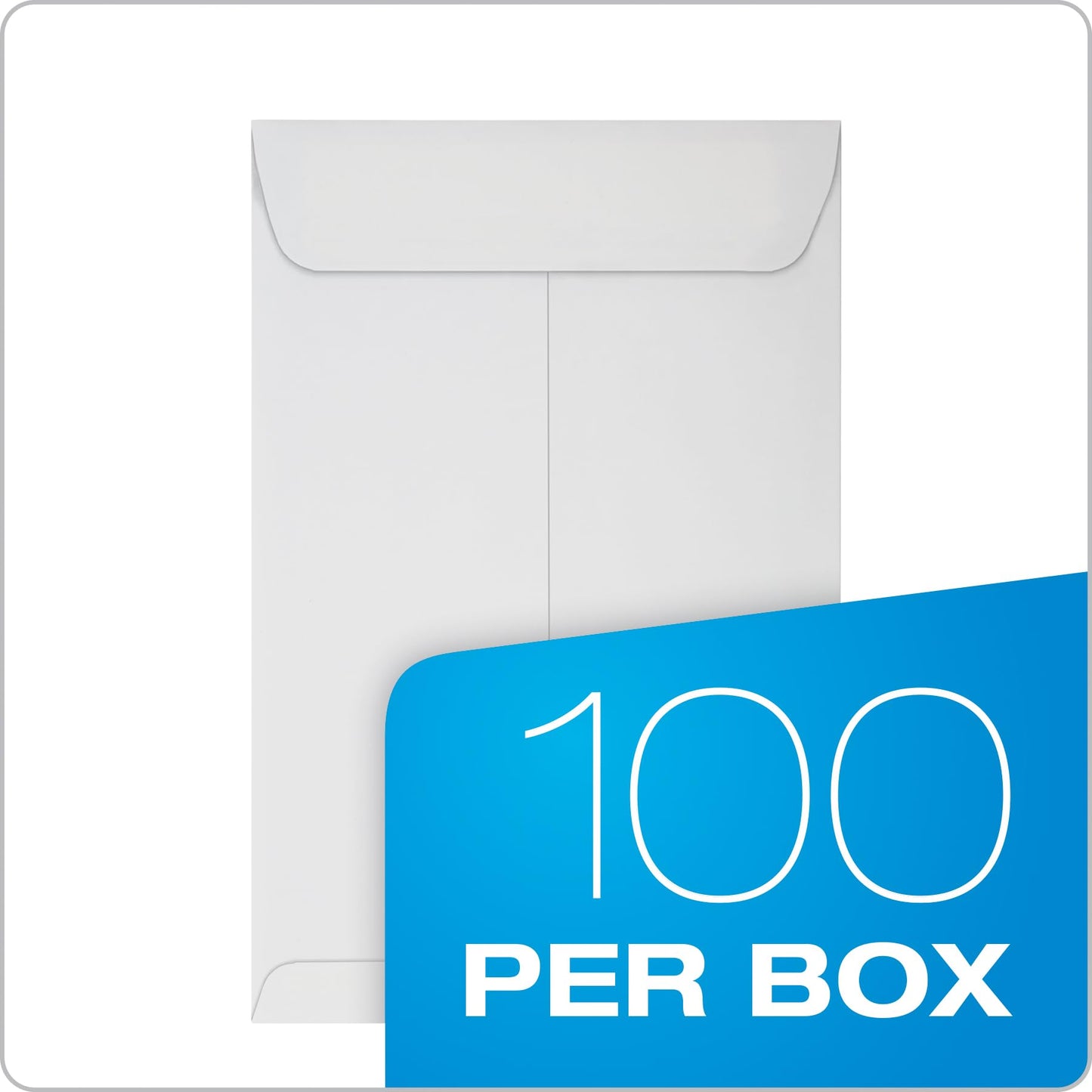 Columbian 6 x 9 Catalog Envelopes, 100 Pack, Catalog-Style with Self Seal Closure, Heavyweight 28 lb Paper, Self Sealing Envelopes for Mailing, Filing and Organizing, White