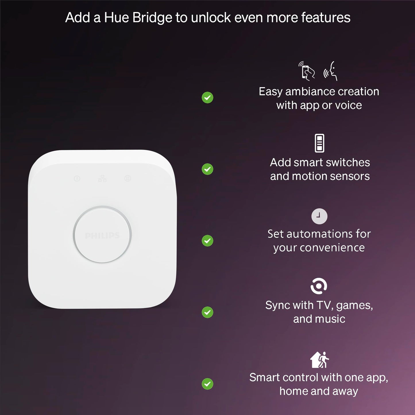 Philips Hue Essential Smart LED BR30 Bulb 1-Pack, White and Color Ambiance, E26, 7.2W, 2200K-6500K, 650 Lumens, Dimmable, Works with Alexa, Google Assistant, Apple Home