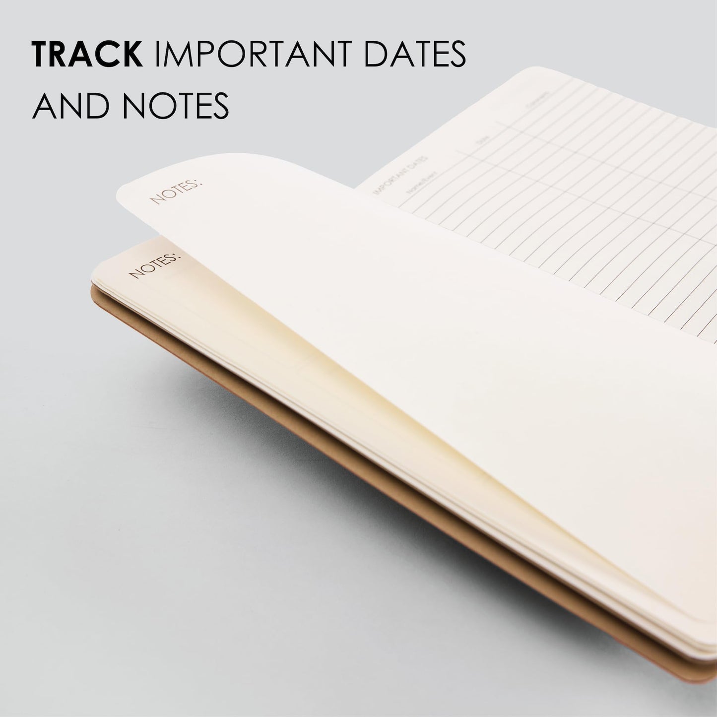 myPAPERCLIP 2026 Weekly Planner | Italian Vegan Leather Cover, 192 Pages, 80 GSM, A5 (5.83 x 8.27 in) | Flat Lay | Yearly Calendar, Monthly Overview & Weekly Planner Layout | Black