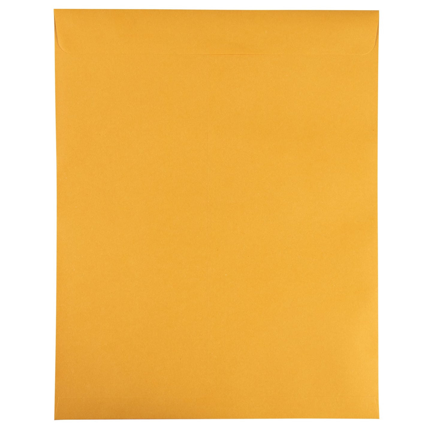 JAM PAPER 11 1/2 x 14 1/2 Open End Catalog Commercial Envelopes with Peel and Seal Closure - Brown Kraft Manila - 50/Pack