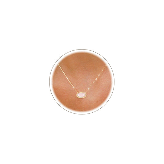 TLY Gold Necklace for Women 14k Gold Plated Dainty Gemstone Pendant Necklace Red Rose Quartz Black Emerald Green Blue Prom Choker Necklace Birthday Wedding Bridesmaid Necklace Mothers Day Jewelry gifts