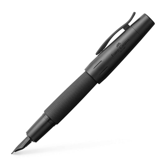 Faber-Castell e-motion Fountain Pen, Pure Black - Fine