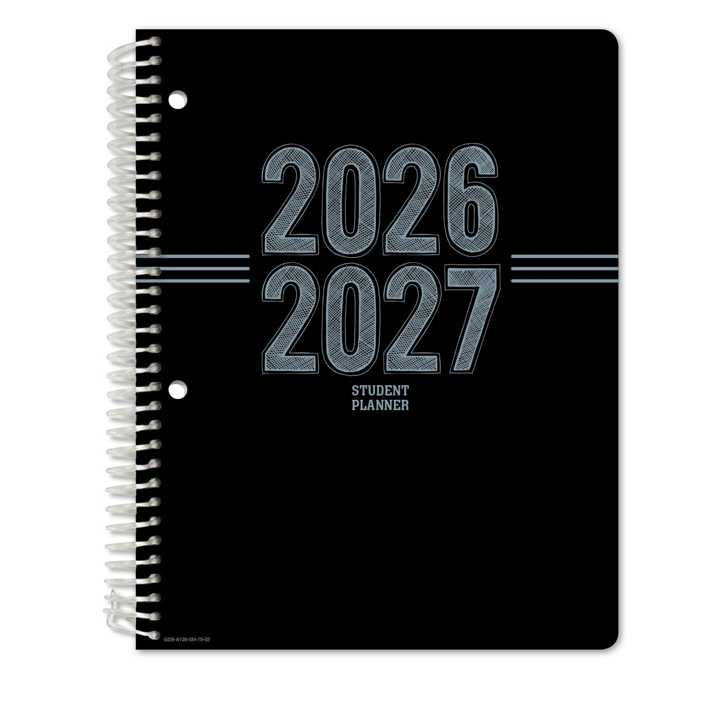 Global Datebooks 2026-2027 Middle & High School Student Planner 7" x 9" - Dated Weekly & Monthly Academic Planner w/Ruler/Bookmark & Stickers, Ideal for Homework, Matrix Style, Triple Stripe