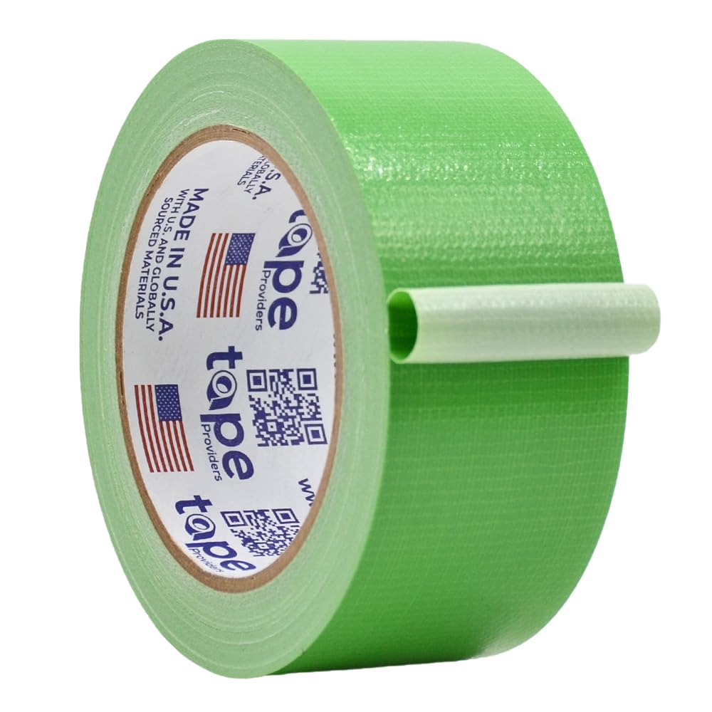 WOD DTC10 Advanced Strength Industrial Grade Light Green Duct Tape, 2 inch x 60 ft. Waterproof, UV Resistant For Crafts & Home Improvement
