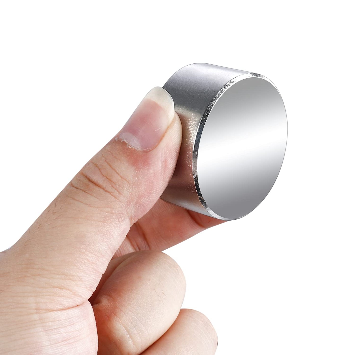 MIKEDE Strong Magnets, 40x20mm/1.570x0.79in Large Neodymium Magnets for Fridge, High Power Round Magnet Heavy Duty, Rare Earth Magnet for DIY, Craft，Office, Science, Tool Room - One Piece