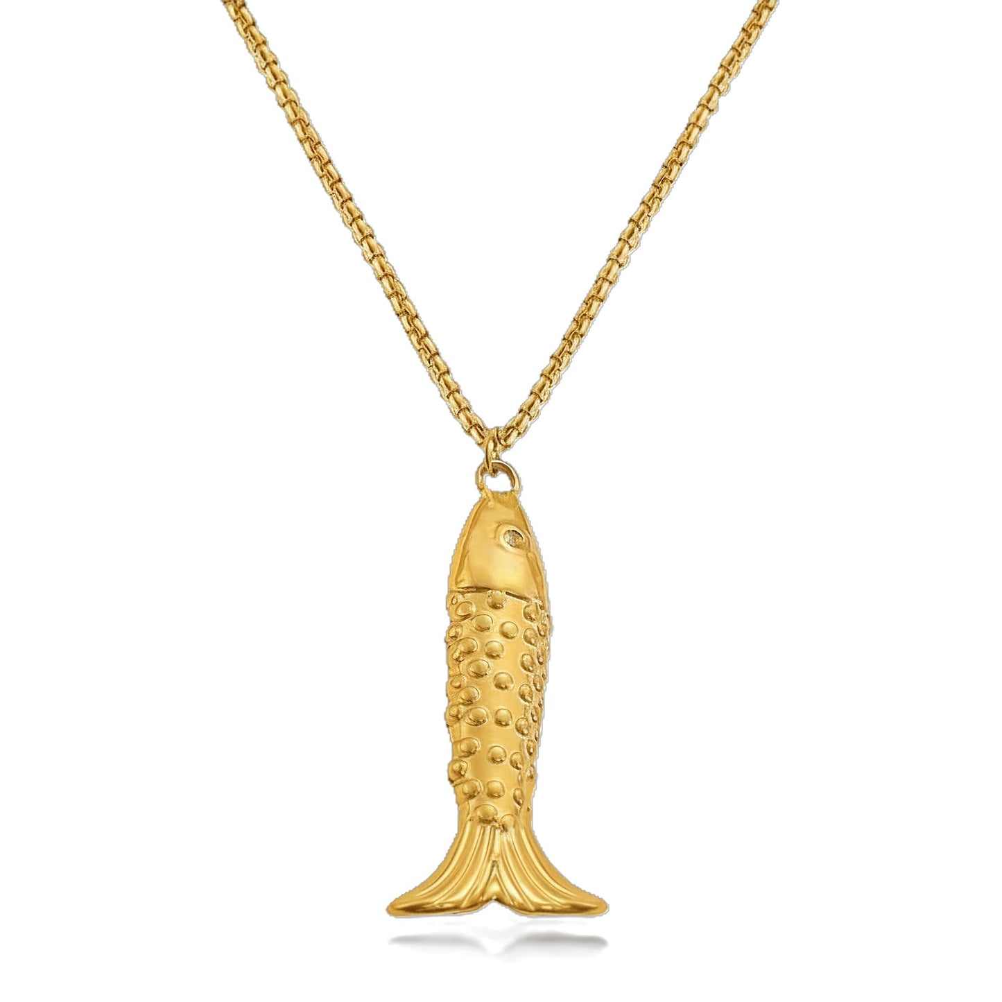 SHINYY Fish Necklaces for Women | 18K Gold Plated Summer Beach Pendant l Charm Ocean Jewelry for Her (Style 1)