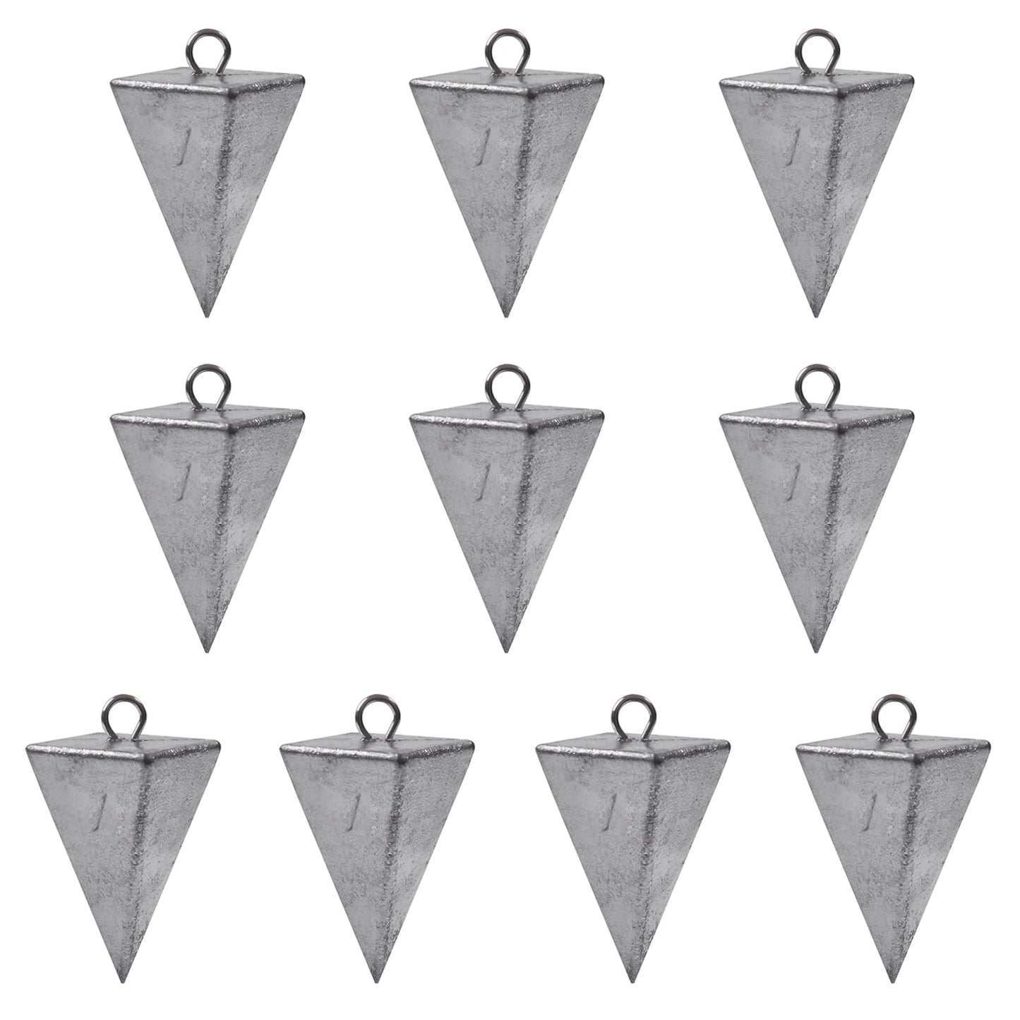 Pyramid Sinkers Fishing Weights Sinkers Saltwater Surf Fishing Weights Bullet Sinkers for Ocean Saltwater Fishing Gear Tackle 1oz 2oz 3oz 4oz 5oz 6oz 8oz