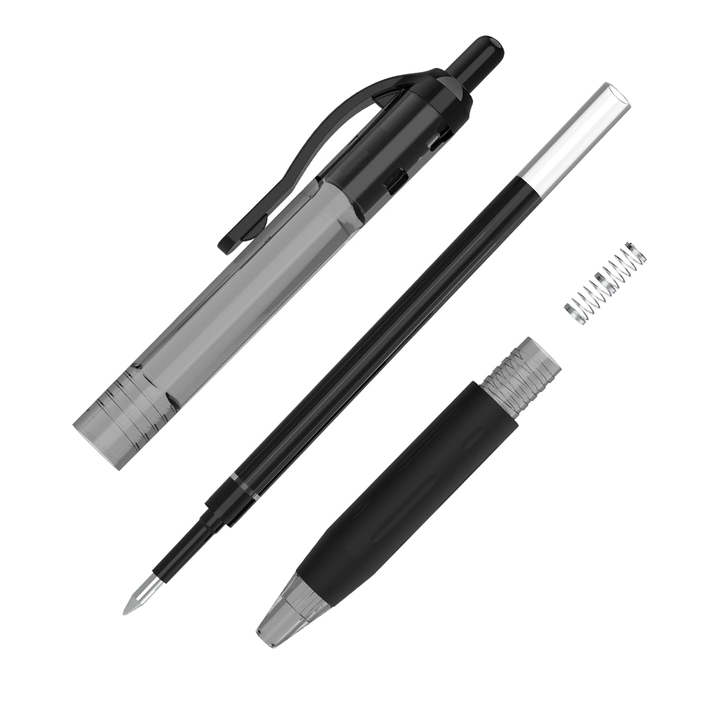 EYEYE G-103 Retractable Gel Pens Black 50 Pack, 0.5mm Extra Fine Point Ink Pen Quick Dry, Ballpoint Pen Fine Point Smooth Writing Pens for for Office School Supplies