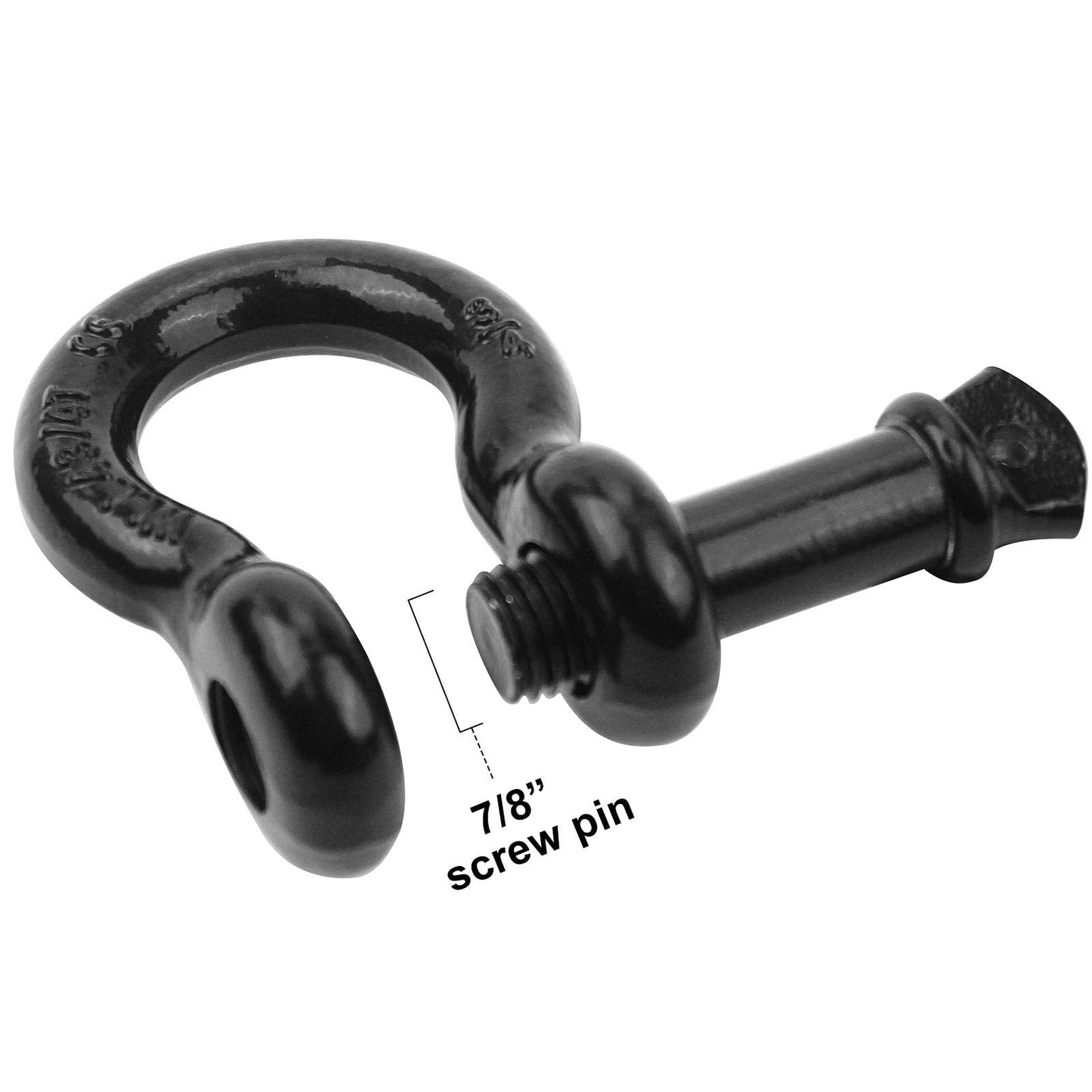 Robbor Shackles 3/4"(2 Pack) D-Ring Shackle Rugged 28.5 Ton (57,000 Lbs) Maximum Break Strength Heavy Duty Tow Shackles Perfect Shackle work with Tow Strap, Winch, Off-Road Jeep Truck Vehicle Recovery