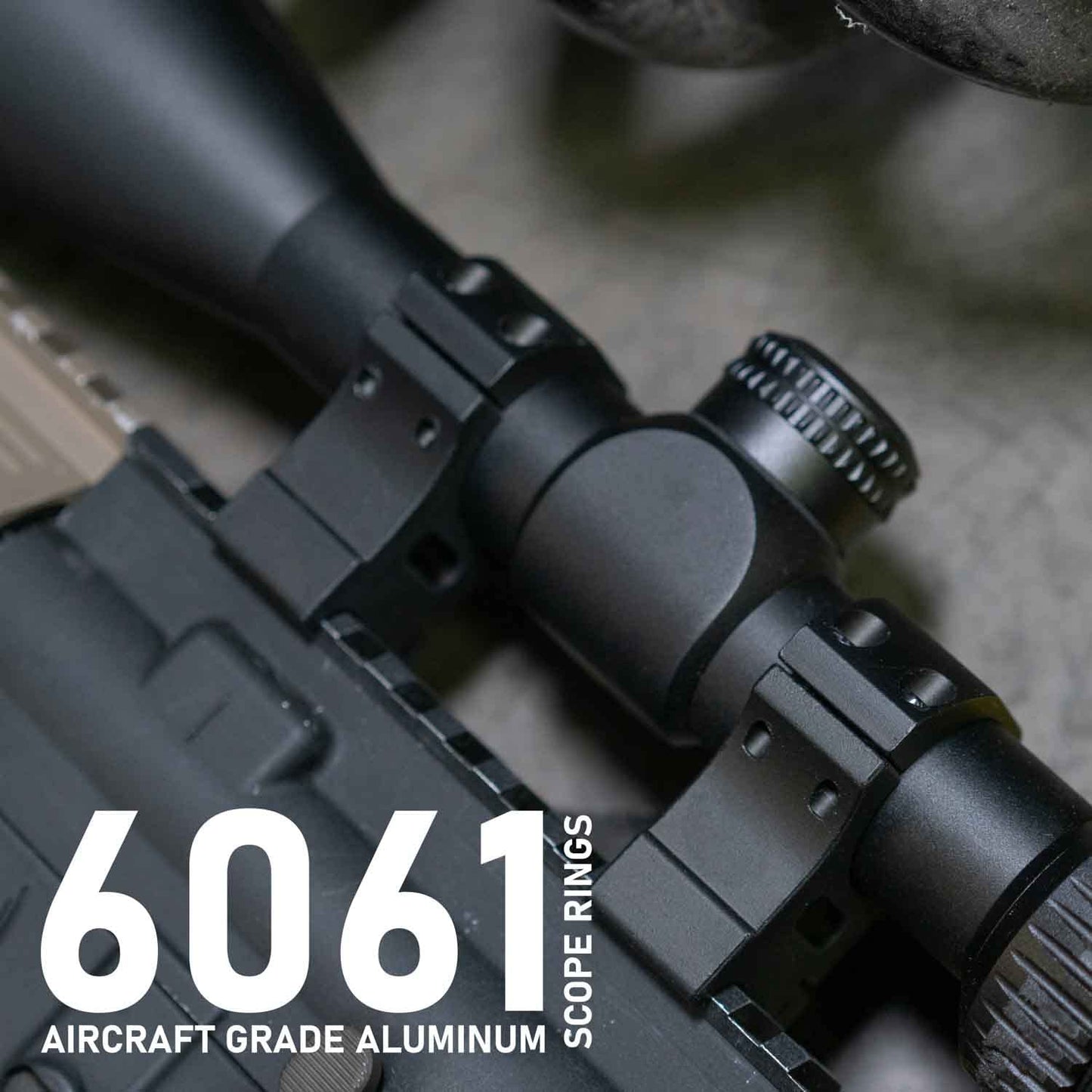 Monstrum Next Level Scope Rings with Integrated Level Bubble and Anti-Recoil Lugs | 30 mm Diameter | 1.00 Center Height