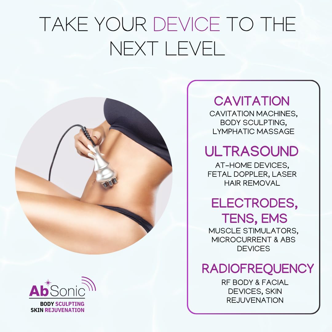Absonic Clear Conductive Gel for Ultrasound, Cavitation Machine, Laser Hair Removal & RF Devices – Body Sculpting Gel 5 Liter (1.3 Gallon) Bulk Refill – Paraben-Free, Hypoallergenic