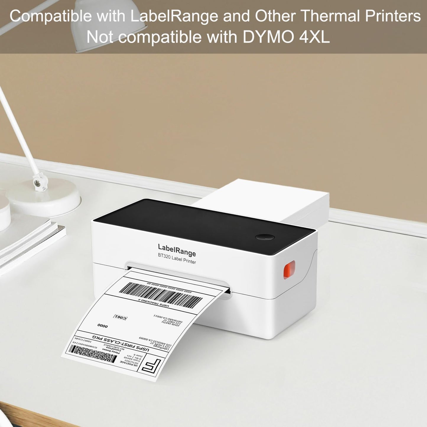 LabelRange 4x6 Thermal Labels, Commercial Grade Direct Thermal 4x6 Shipping Labels, 500 Sheets per Stack,1 Stack