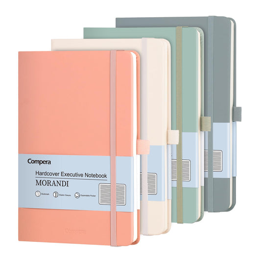 Comix 4 Pack Lined Journal Notebooks for Women, 176 Pages, 5.5 x 8.3", Hardcover, Morandi, 100gsm Paper, A5 Journaling Notebooks, Perfect for Work School Home