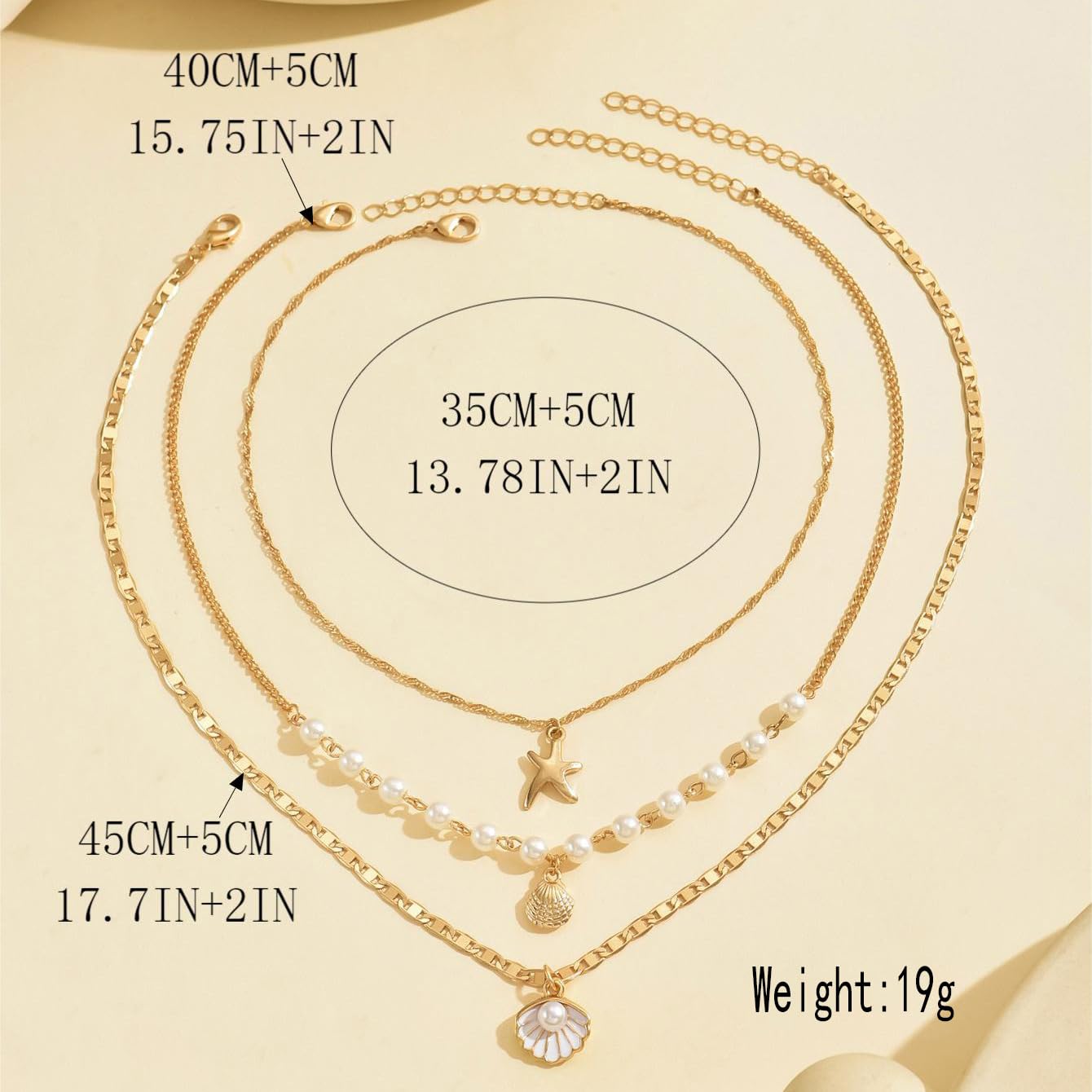 ONBRIG Seashell Necklace Beach Jewelry for Women Starfish Cowrie Puka Shell Necklaces Summer Beach Accessories for Women Vacation Mermaid Ocean Jewelry (style 2)