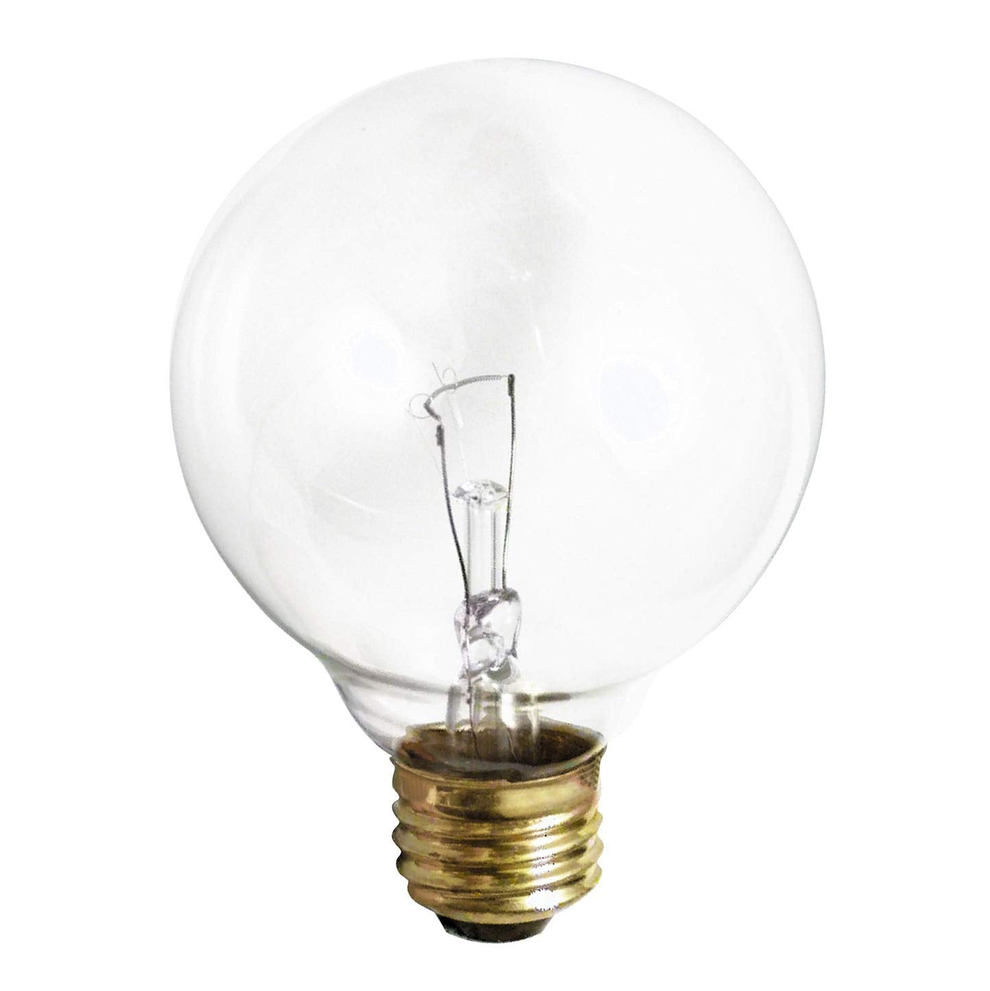 (4 Pack) G25 Globe Light Bulbs – 25W Incandescent, 2700K Soft White, E26 Base, Dimmable – Crystal Clear Vanity Bulbs for Bathroom, Mirror, Pendant Fixtures