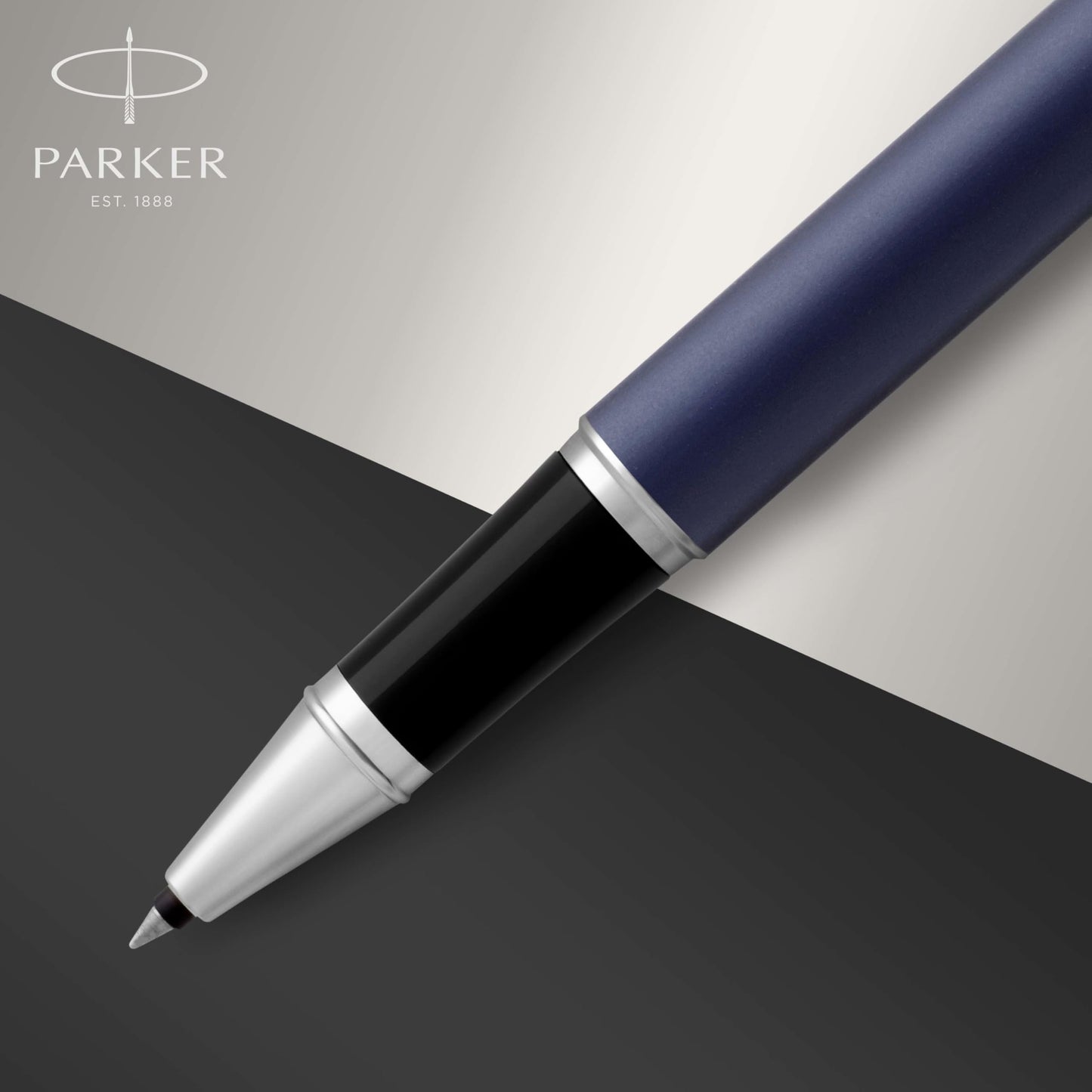 Parker IM Rollerball Pen, Matte Blue, Fine Point, Includes Black Ink Refill - Smooth Writing, Sleek, Polished, Professional, Desk Essentials