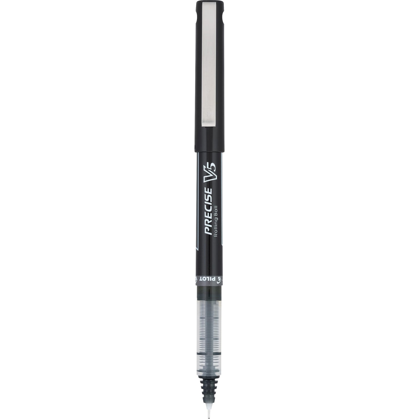 Pilot Precise V5 Rollerball Pens, Extra Fine Point 0.5 mm Black Pens, Black, Pack of 12 - Ideal for School, Journaling & Office Writing