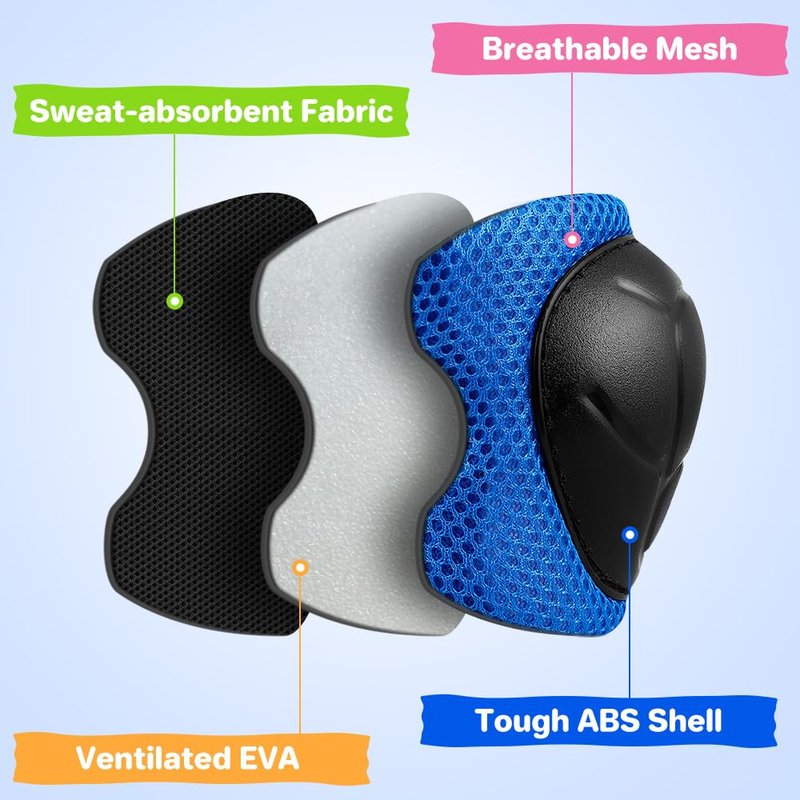 Besttravel Kids/Youth Knee Pad Elbow Pads Guards Protective Gear Set, Toddler Knee and Elbow Pads with Wrist Guards 3 in 1 for Skating Cycling Bike Rollerblading Scooter