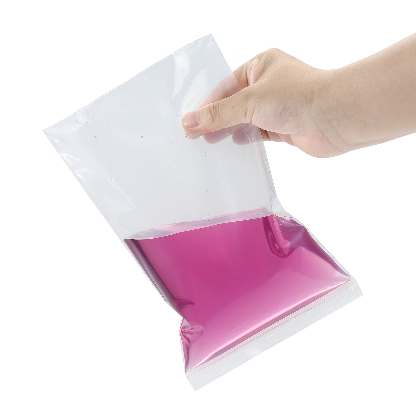 Macoota 8" x 10" Thick 5 Mil Plastic Bags 100 PCS Clear Resealable Zip Seal Lock Poly Bags Reclosable Heavy Duty Zipper Baggies Jewelry Earrings Coin Pills Crafts Sample Packing